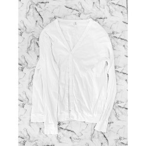 American Apparel white cardigan